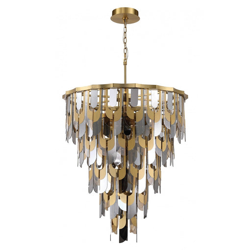 Chandelier Avenue Lighting HF7173-AGB Paramount 46"W Pendant in Aged Brass Avenue Lighting