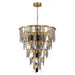 Chandelier Avenue Lighting HF7173-AGB Paramount 46"W Pendant in Aged Brass Avenue Lighting