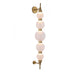Wall Lamp Avenue Lighting HF7950-AB-WHT Zayna 5-Light 38"H LED Wall Sconce in Aged Brass/White Glass Avenue Lighting