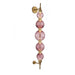 Wall Lamp Avenue Lighting HF7950-AB-PUR Zayna 5-Light 38"H LED Wall Sconce in Aged Brass/Purple Glass Avenue Lighting