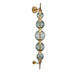 Wall Sconce Avenue Lighting HF7950-AB-GRN Zayna 5-Light 38"H LED Wall Sconce in Aged Brass/Green Glass Avenue Lighting