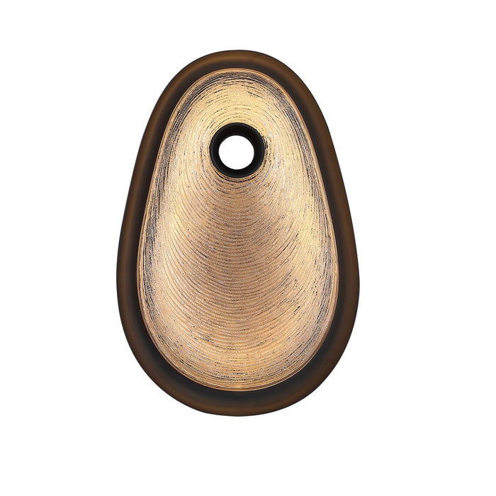 Wall Sconce Avenue Lighting HF7222W-BK-SMK Palmea 16"H Oval Shape LED Wall Sconce in Matte Black/Smoked Glass Avenue Lighting