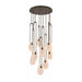 Pendant Lamp Avenue Lighting HF7109-AB-WHT Palmea 9-Light 31"W Oval Shape Alabaster LED Pendant in Aged Brass Avenue Lighting