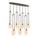 Pendant Lamp Avenue Lighting HF7107-AB-WHT Palmea 7-Light 50"W Oval Shape Alabaster LED Pendant in Aged Brass Avenue Lighting