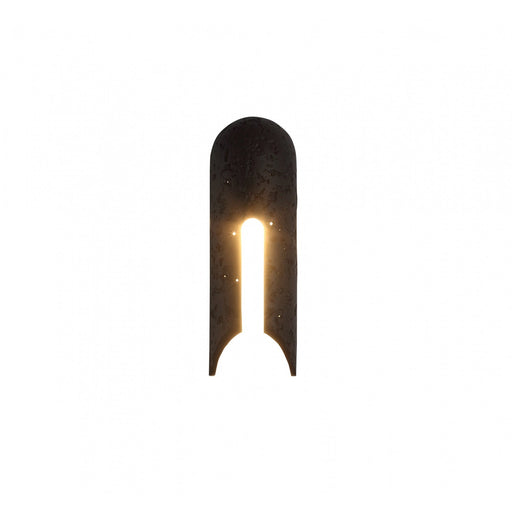 Outdoor Wall Light Avenue Lighting AV5418-BLK Avenue Outdoor New Avenue Outdoor 18"H LED Wall Sconce in Black Natural Stone Avenue Lighting