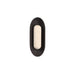 Outdoor Wall Light Avenue Lighting AV5518-BLK Avenue Outdoor 18"H Oval Capsule LED Wall Sconce in Black Natural Stone Avenue Lighting