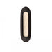 Outdoor Wall Light Avenue Lighting AV5524-BLK Avenue Outdoor 24"H Oval Capsule LED Wall Sconce in Black Natural Stone Avenue Lighting