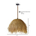 Pendant Light Avenue Lighting HF1009-RP Malibu 28"H Hemp Rope Pendant in Black in Hemp Rope/Black Avenue Lighting