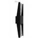 Outdoor Wall Light Avenue Lighting AV5624-BLK Avenue Outdoor 24"H Rectangular Panel LED Wall Sconce in Black Natural Stone Avenue Lighting