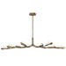 Chandelier Avenue Lighting HF8038-RG Geneva 8-Light 68"W LED Chandelier in Rusted Gold/Clear Crystal Avenue Lighting