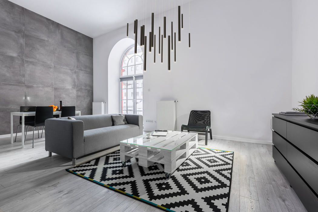 Eurofase 31446-013 Santana 42" Matte Black LED Chandelier