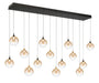 Eurofase 48940-030 Iissa 72" Gold-Black Mix LED Chandelier