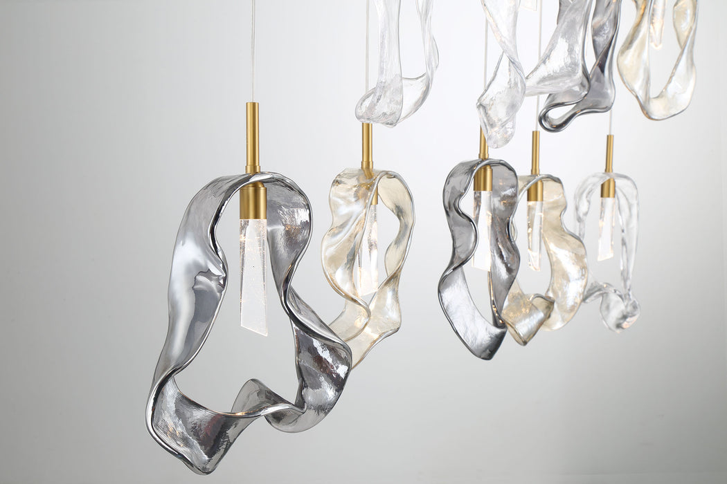 Eurofase 49239-010 Norah 51" Gold LED Chandelier