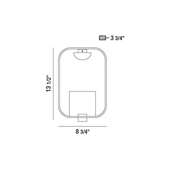 Eurofase 37076-016 Dagmar 14" Gold-Black Mix LED Wall Sconce