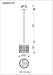 Eurofase 44284-015 Perrene 14" Chrome Chandelier
