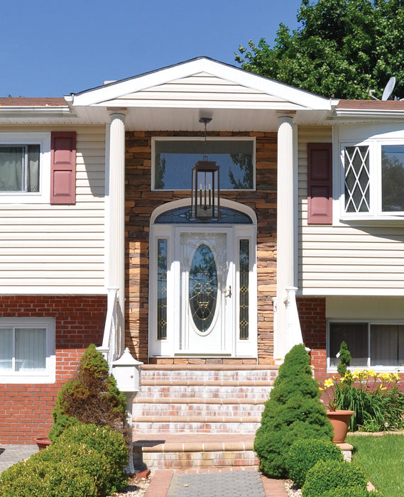 Exterior Pendant Light Thesis 207756A Hillside 11 inch 3 light Dark Bronze Exterior Pendant Light with Clear Glass THESIS