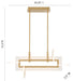 Eurofase 45718-014 Inizio 33" Matte Gold LED Chandelier