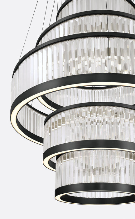 Eurofase 49350-029 Empra 47" Matte Black LED Chandelier