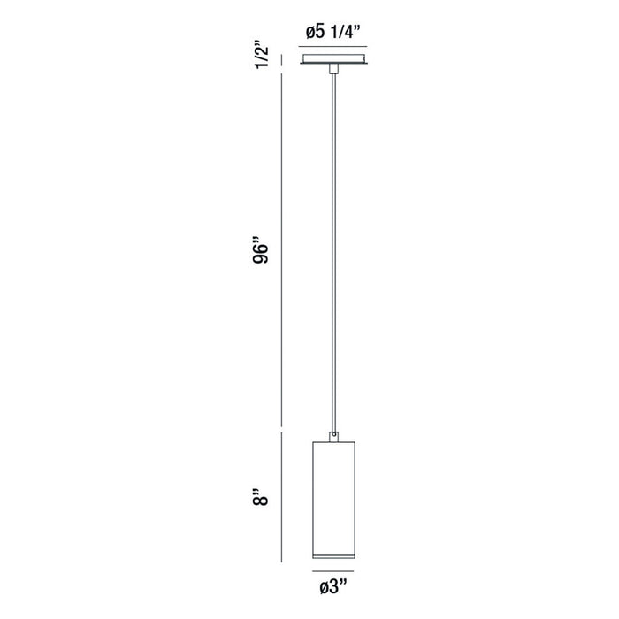 Eurofase 37182-038 Neptune 8" Gold LED Pendant Light