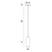 Eurofase 37182-038 Neptune 8" Gold LED Pendant Light