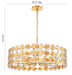 Eurofase 44286-025 Perrene 32" Gold Chandelier
