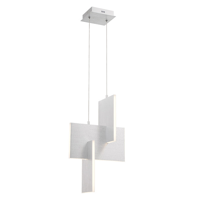 Eurofase 37347-035 Coburg 23" Anodized Silver LED Pendant Light