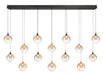 Eurofase 48940-030 Iissa 72" Gold-Black Mix LED Chandelier