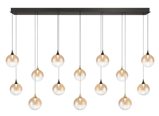 Eurofase 48940-030 Iissa 72" Gold-Black Mix LED Chandelier