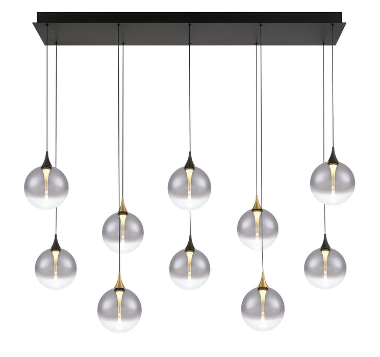 Eurofase 48934-022 Iissa 47" Gold-Black Mix LED Chandelier
