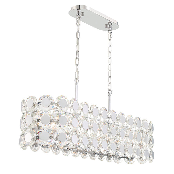 Eurofase 44287-016 Perrene 40" Chrome Chandelier