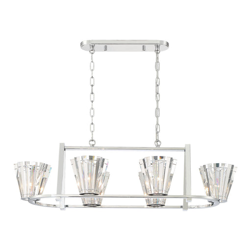 Eurofase 38867-019 Ricca 45" Chrome Chandelier