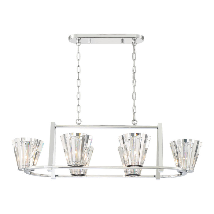 Eurofase 38867-019 Ricca 45" Chrome Chandelier