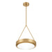 Pendant Light Thesis 207424A Agate 15 inch 3 light Champagne Gold Pendant Light with Opal Glass Shade THESIS
