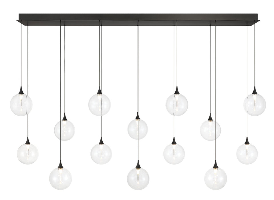 Eurofase 48939-010 Iissa 72" Matte Black LED Chandelier