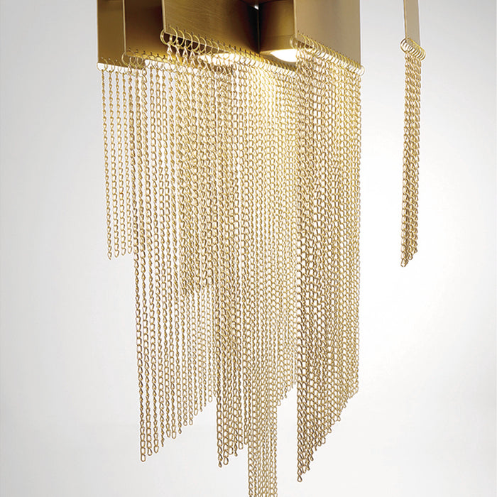 Eurofase 44370-022 Bloomfield 18" Matte Gold LED Pendant Light