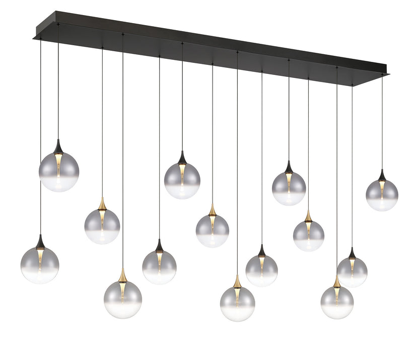 Eurofase 48940-023 Iissa 72" Gold-Black Mix LED Chandelier