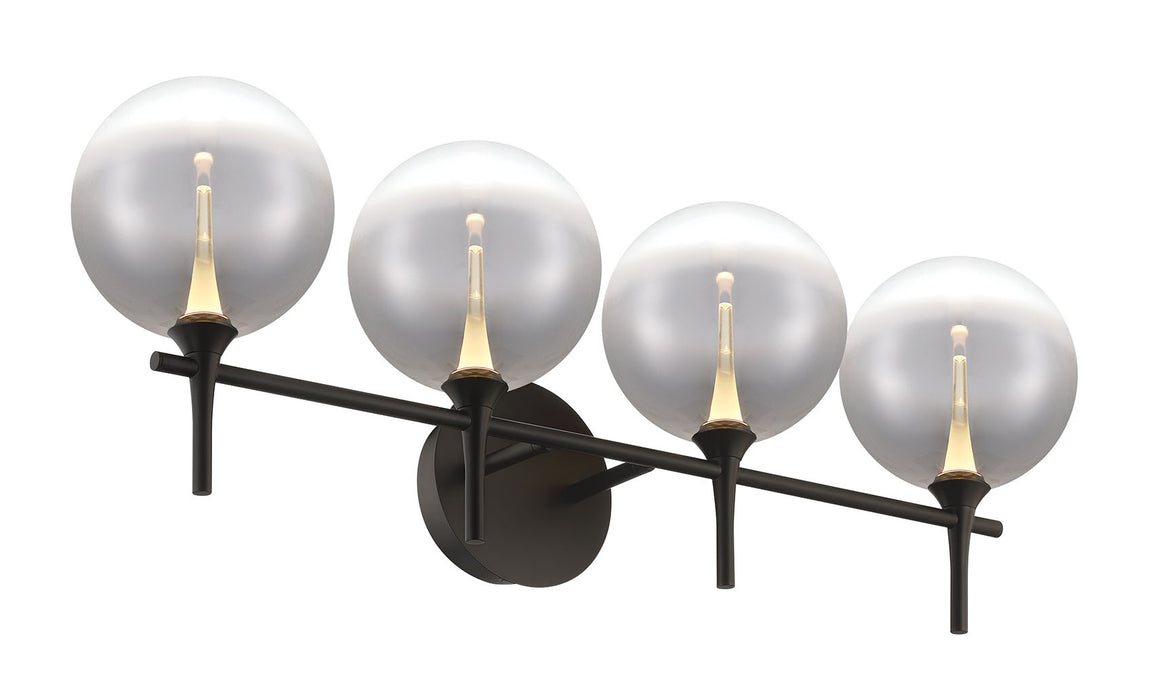 Eurofase 48918-022 Iissa 4-Light Matte Black LED Vanity Light