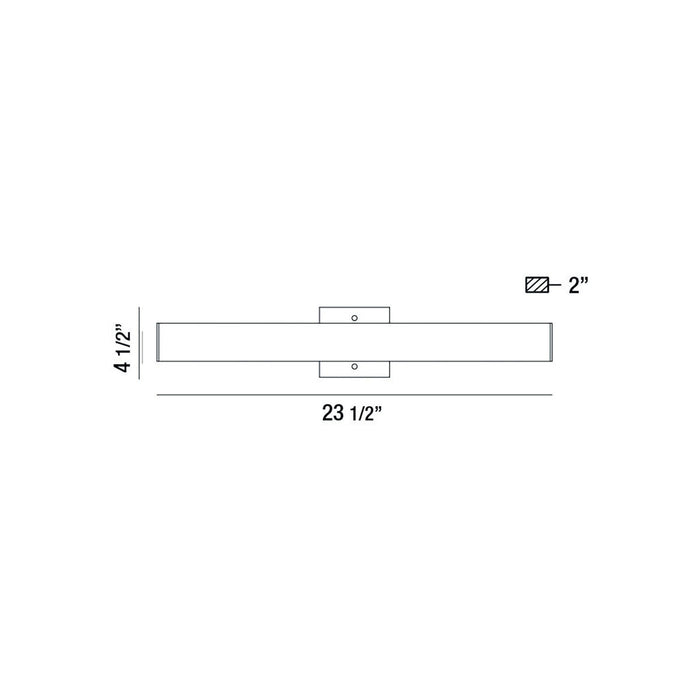 Eurofase 37080-013 Springfield 24" Gold LED Vanity Light
