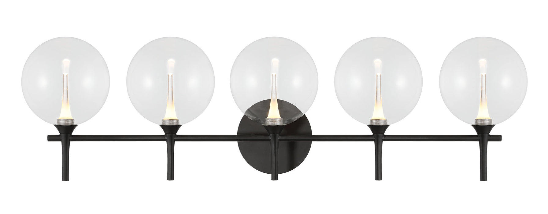 Eurofase 48921-015 Iissa 5-Light Matte Black LED Vanity Light