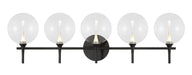 Eurofase 48921-015 Iissa 5-Light Matte Black LED Vanity Light