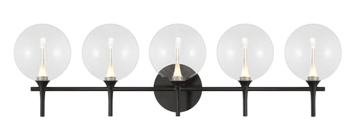 Eurofase 48921-015 Iissa 5-Light Matte Black LED Vanity Light