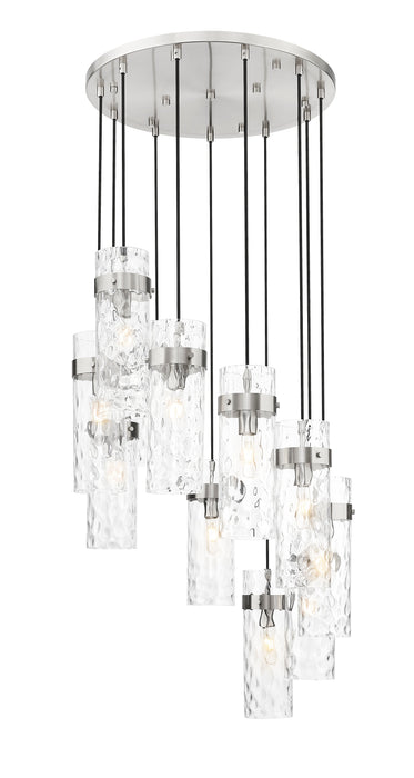Chandelier Z-Lite 7002P5-11R-BN Brushed Nickel Fontaine 11 Light Chandelier Z-Lite