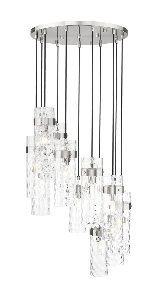 Chandelier Z-Lite 7002P5-11R-BN Brushed Nickel Fontaine 11 Light Chandelier Z-Lite