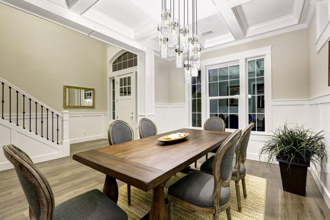 Chandelier Z-Lite 7002P5-11R-BN Brushed Nickel Fontaine 11 Light Chandelier Z-Lite