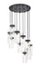 Chandelier Z-Lite 7002P5-11R-MB Matte Black Fontaine 11 Light Chandelier Z-Lite