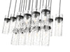Linear Chandelier Z-Lite 7002P5-17L-MB Matte Black Fontaine 17 Light Linear Chandelier Z-Lite