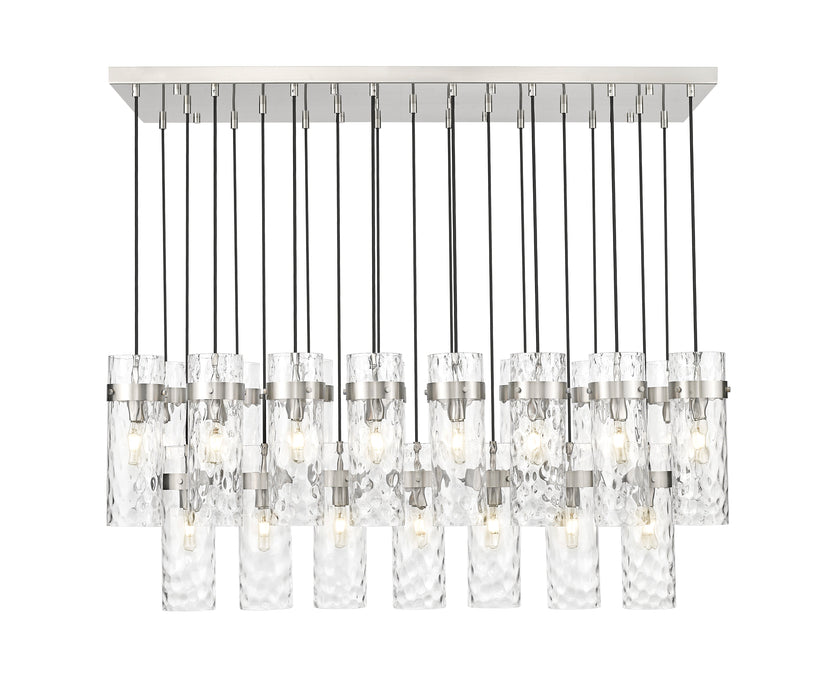 Linear Chandelier Z-Lite 7002P5-23L-BN Brushed Nickel Fontaine 23 Light Linear Chandelier Z-Lite