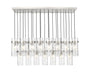Linear Chandelier Z-Lite 7002P5-23L-BN Brushed Nickel Fontaine 23 Light Linear Chandelier Z-Lite