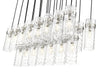 Linear Chandelier Z-Lite 7002P5-23L-BN Brushed Nickel Fontaine 23 Light Linear Chandelier Z-Lite