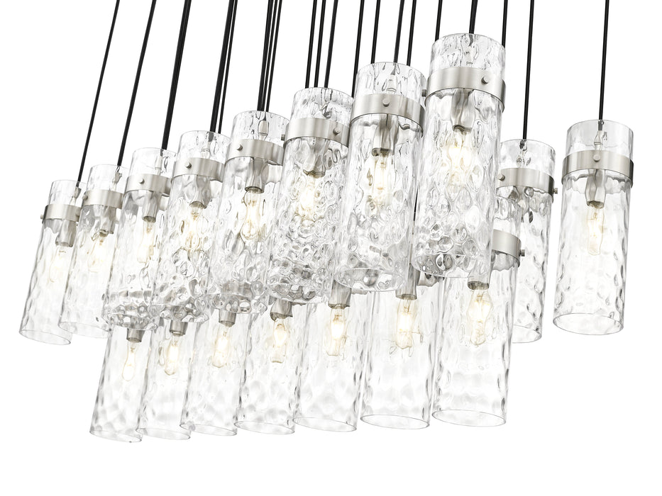 Linear Chandelier Z-Lite 7002P5-23L-BN Brushed Nickel Fontaine 23 Light Linear Chandelier Z-Lite
